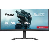 Moniteur de jeu ultra-large incurvé Iiyama G-Master Red Eagle GCB3484WQSU-B1 34 (noir, 2x HDMI, port d'affichage, 2x USB-A, USB-B, 2x USB-C, 180 Hz)