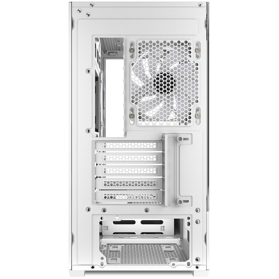 Boîtier mini tour Sharkoon mk6 rgb (blanc | 2x usb-a | 1x usb-c | rgb | verre trempé)
