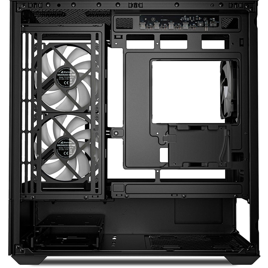 Boîtier mini tour Sharkoon mk6 rgb (noir | 2x usb-a | 1x usb-c | rgb | verre trempé)