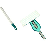 Leifheit picobello essuie-sol s micro duo avec manche - largeur d'essuyage 27 cm - turquoise - gris
