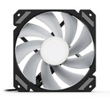 Sharkoon requin miroir rgb pwm ventilateur de boîtier (noir, 120 x 120 x 25 mm)
