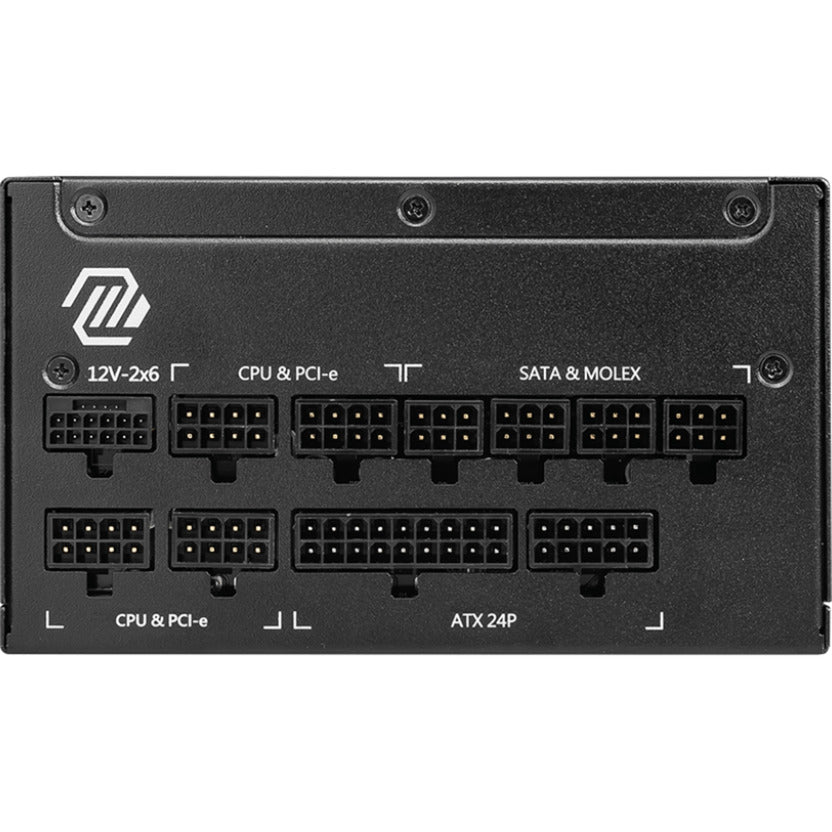 Alimentation modulaire Msi mag a1250gl pcie5 1250 watts (noir, 1x 12v-2x6, 4x pcie)