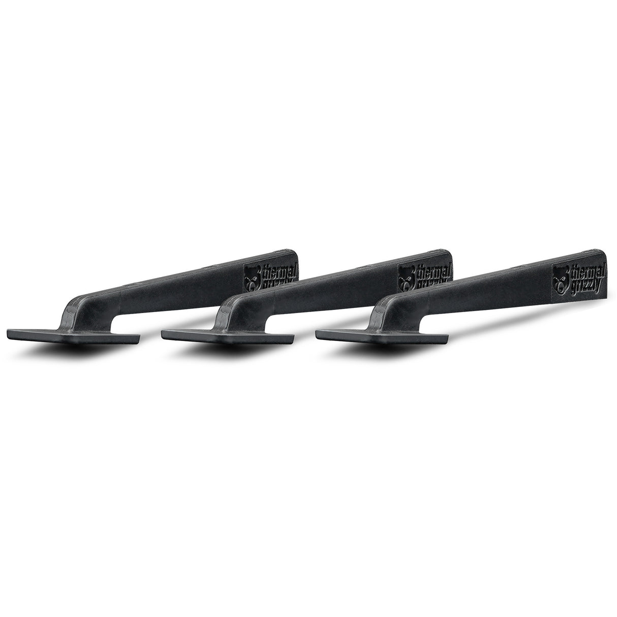 Spatule à mastic thermique Grizzly Spatula Pro (paquet de 3) (noir, 3 pièces)