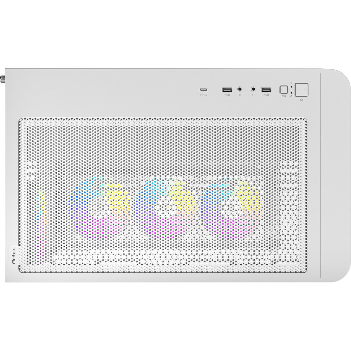 Boîtier tour midi Antec C5 Curve ARGB (blanc | 2x USB-A | 1x USB-C | verre trempé)