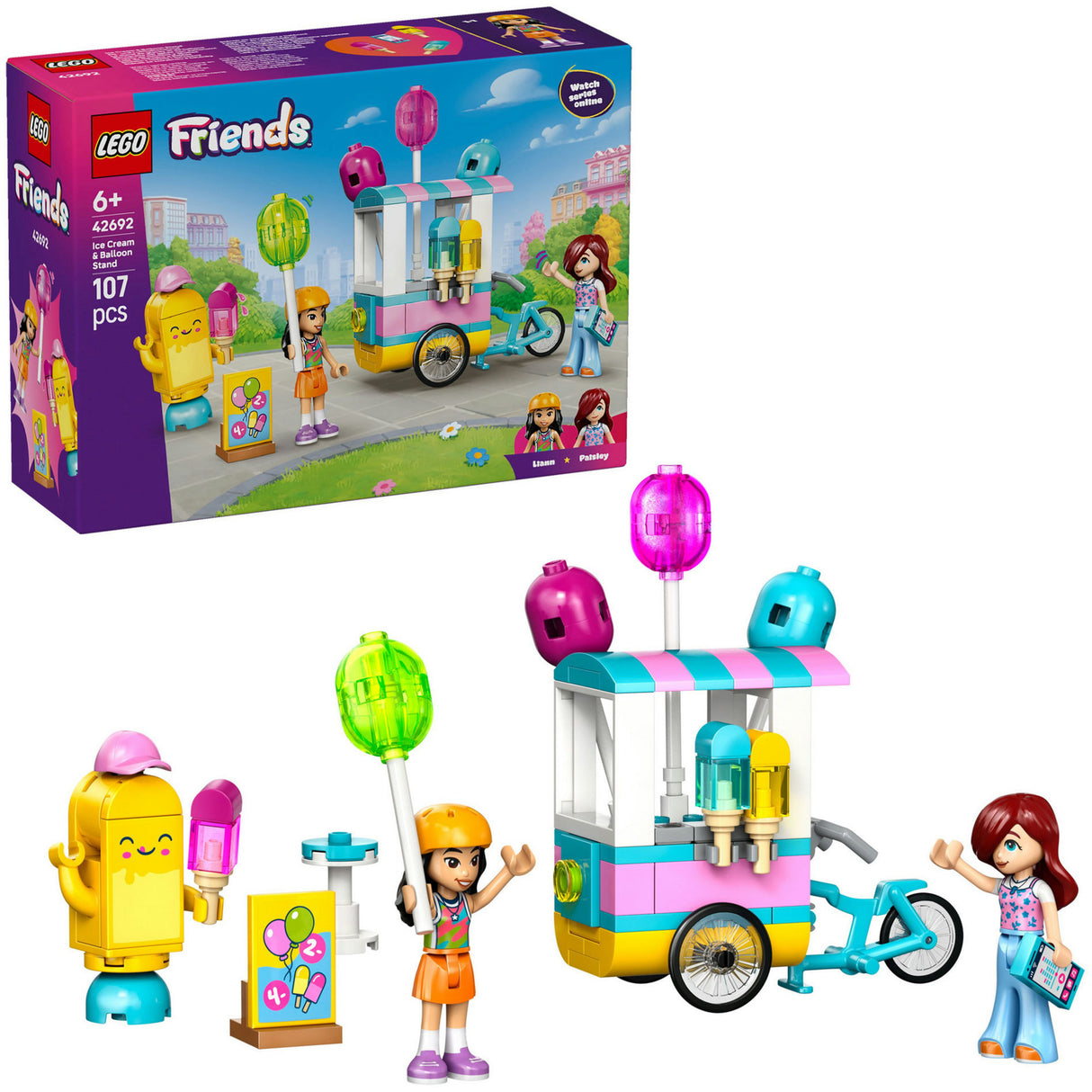 Lego Friends 42692 stand de glaces et de ballons