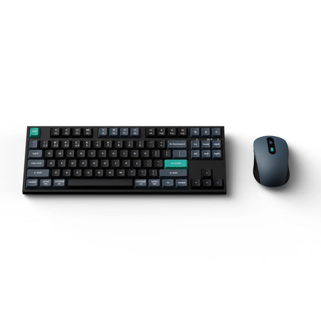 Ensemble de bureau combiné sans fil clavier Keychron b33 et souris bm25 (noir, disposition américaine (qwerty), commutateurs à ciseaux, 80 % (tkl), abs, usb-c | 2,4 GHz | Bluetooth, 400-2400 dpi)