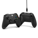 Manette sans fil Microsoft Xbox + câble USB-C (noir, avec câble USB-C | PC, Xbox One, Xbox Series X, Xbox Series S)
