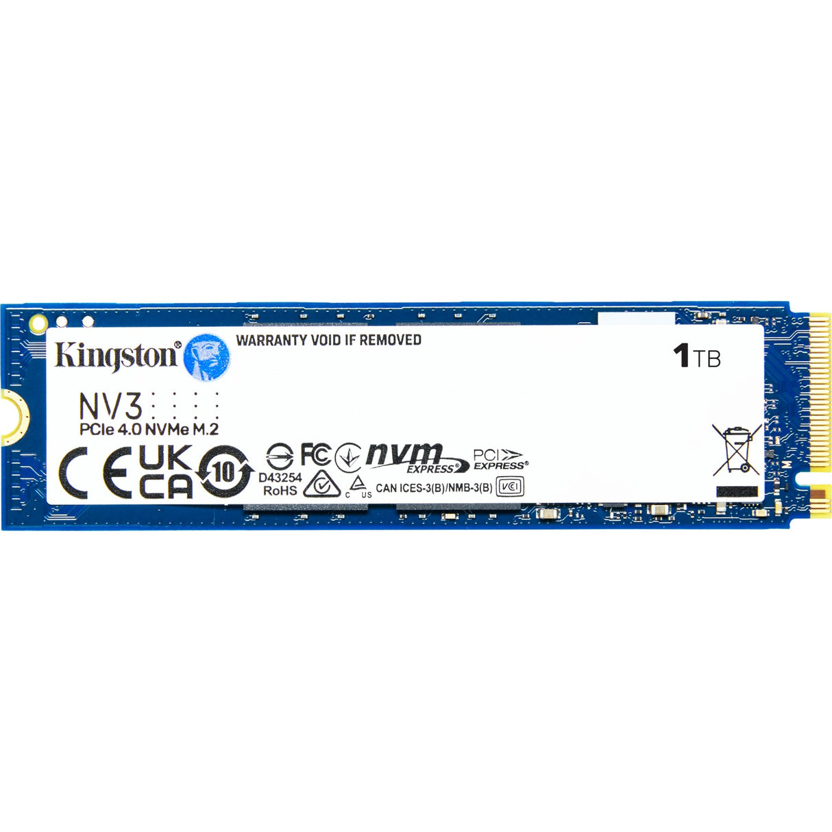 Technologie Kingston snv3s 1000g 1000g nv3 m.2 2280 nvme ssd, 1 To, m.2, 6000 Mo s