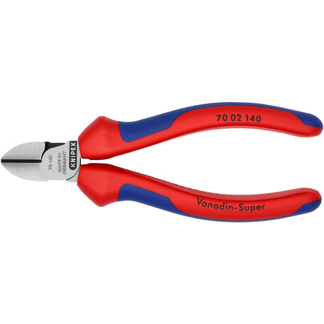 Pince coupante latérale Knipex 70 02 140 pince coupante (rouge bleu)