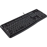 Clavier Logitech k120 pour entreprise (noir, disposition européenne (qwerty), dôme en caoutchouc, 100%)