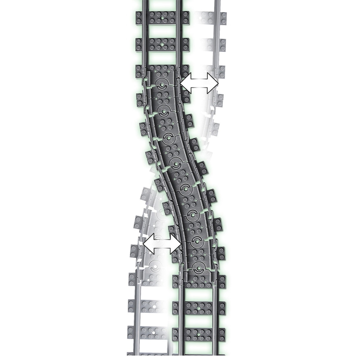 Les voies du train urbain Lego 60205