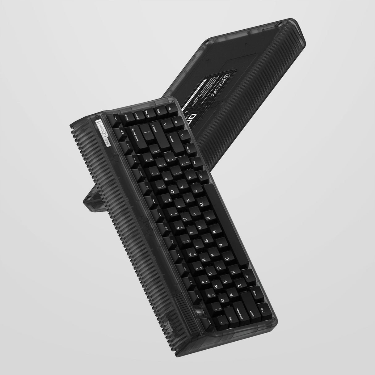 Clavier mécanique sans fil côté obscur Iqunix og80 (noir, disposition américaine (qwerty), rouge gateron, 80 % (tkl), LED RVB, échangeable à chaud, pbt, 2,4 GHz | Bluetooth 5.1 | USB-C)