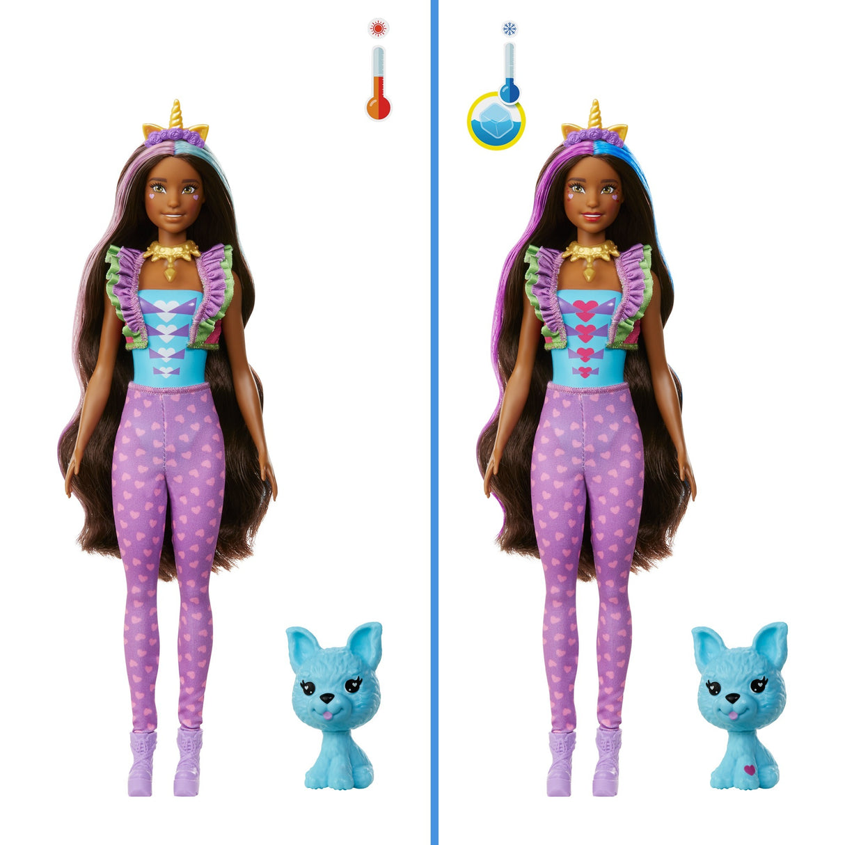 Couleur de Mattel révéler la mode fantastique eenhoorn