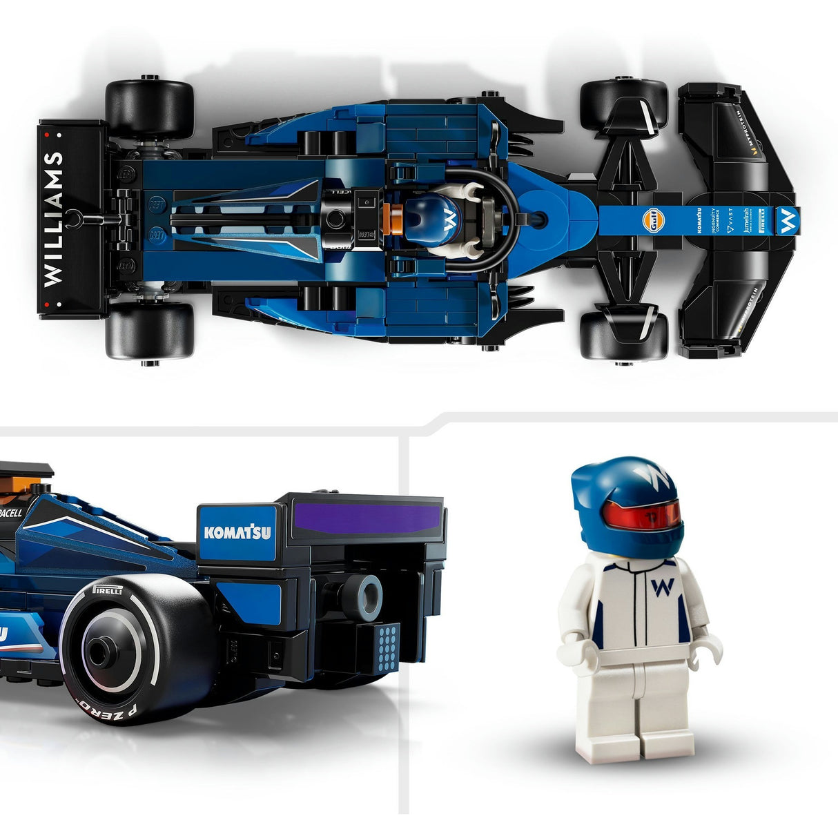 Lego Speed Champions 77249 Voiture de course Williams Racing FW46 F1