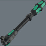 Wera 8000 c black edition zyklop speed cliquet avec 1 2 entraînements (noir vert)