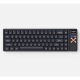 Clavier de jeu mécanique Iqunix magi65 pro shadow noir rgb (noir, disposition américaine (qwerty), rouge or iquunix, 65%, leds rgb, remplaçables à chaud, pbt, 2,4 GHz | bluetooth 5.1 | usb-c)