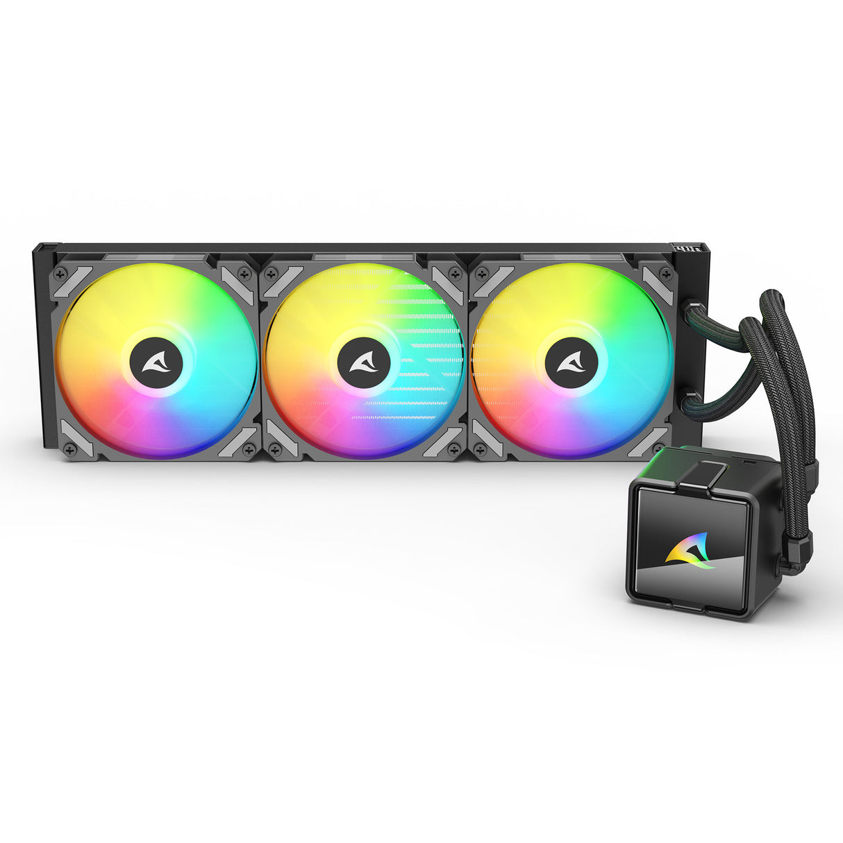 Refroidissement par eau Sharkoon s60 argb (noir, pwm 4 broches)