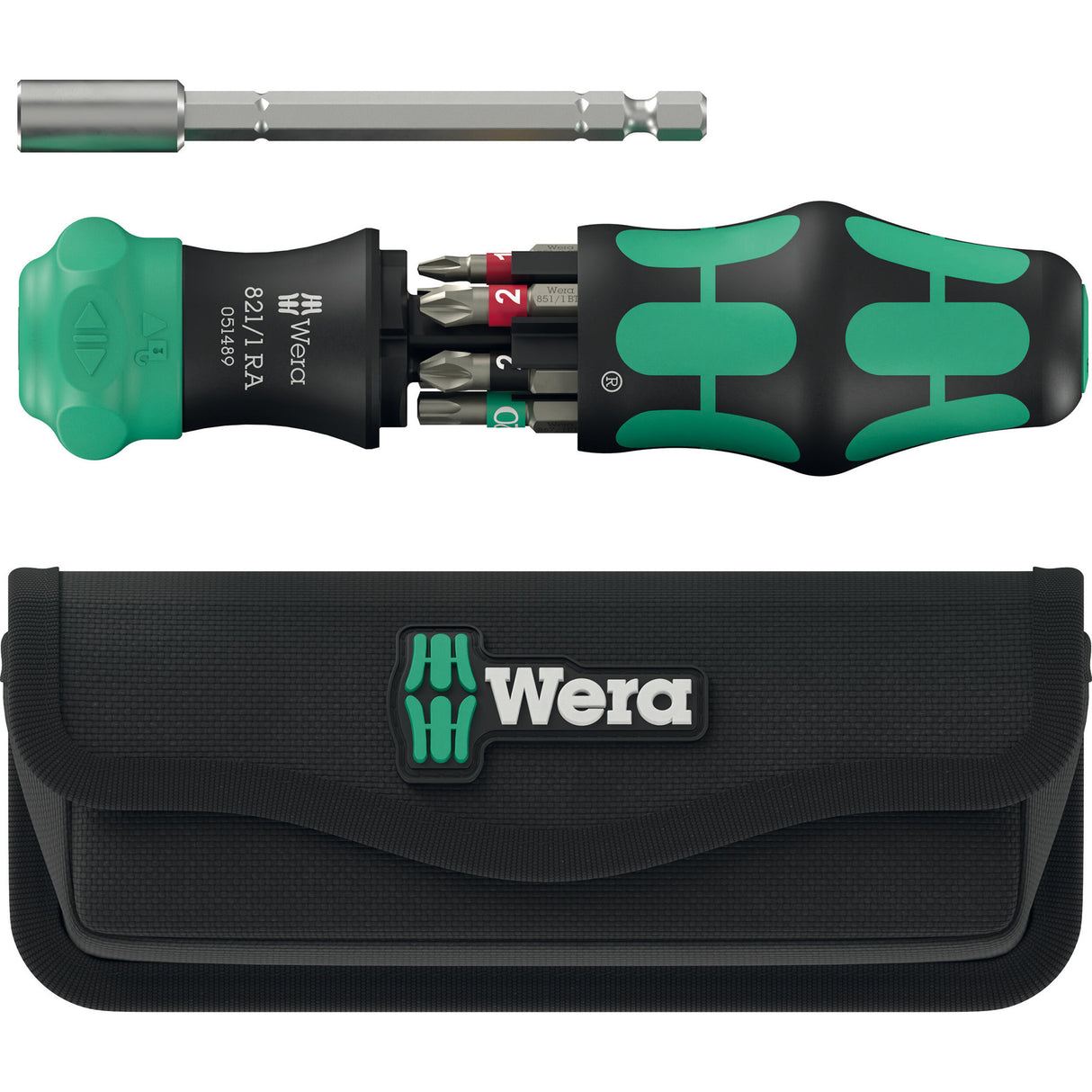 Wera kraftform kompakt 28 ra avec sac, jeu d'embouts 6 pièces