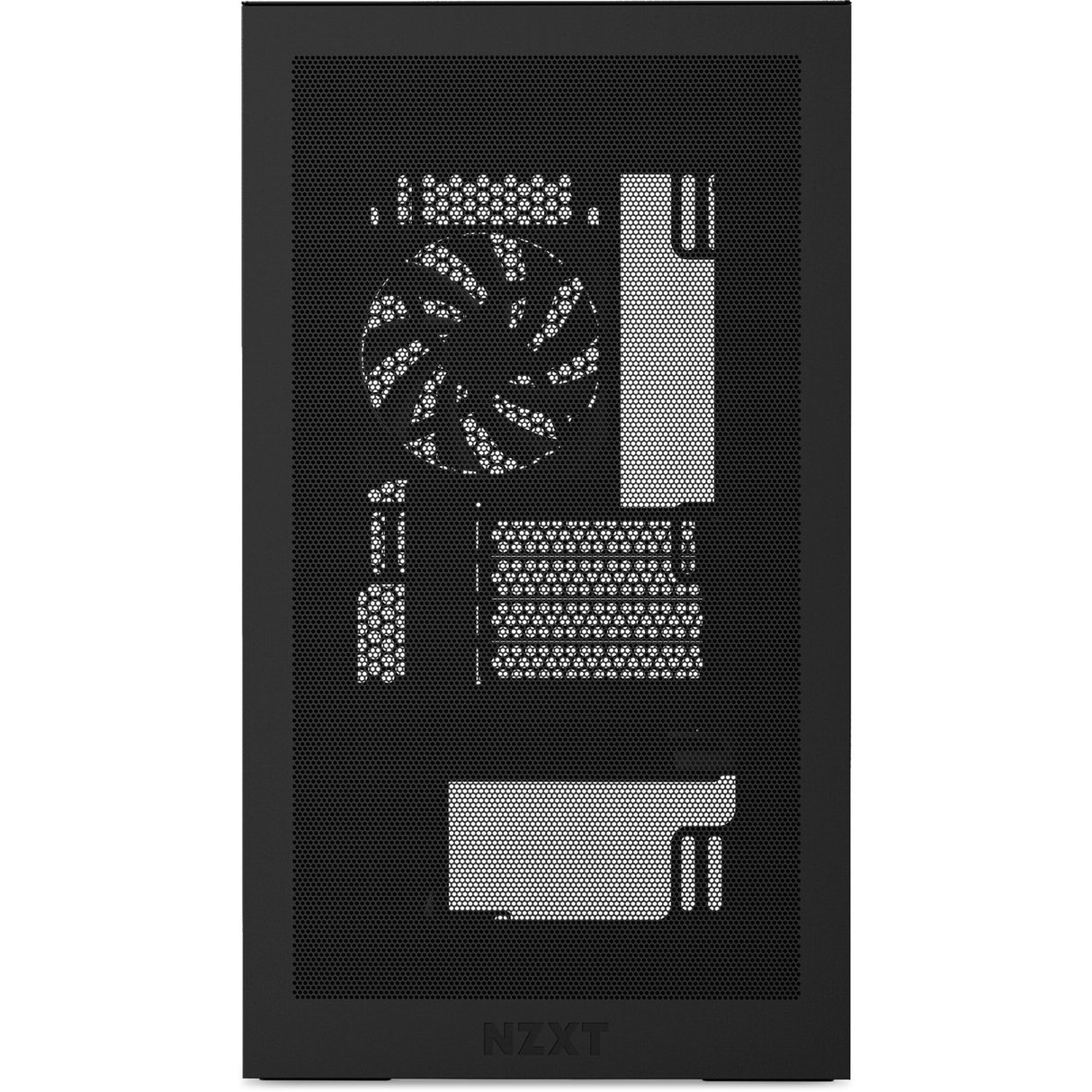 Boîtier tour midi Nzxt h3 flow (noir (mat) | 1x USB-A | 1x USB-C | verre trempé)