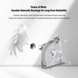 Ventilateur de boîtier Montech gf120 argb pwm (blanc, 120 x 120 x 25 mm)