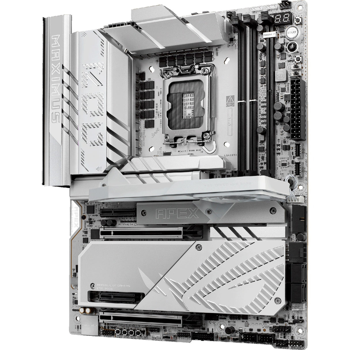 Carte mère Asus Rrog Maximus Z890 Apex Socket 1851 (RAID, 5 Go-LAN, Wi-Fi 7, BT, Son, ATX)