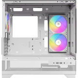 Boîtier mini tour Antec cx500m argb (blanc | 2x USB-A | 1x USB-C | verre trempé)