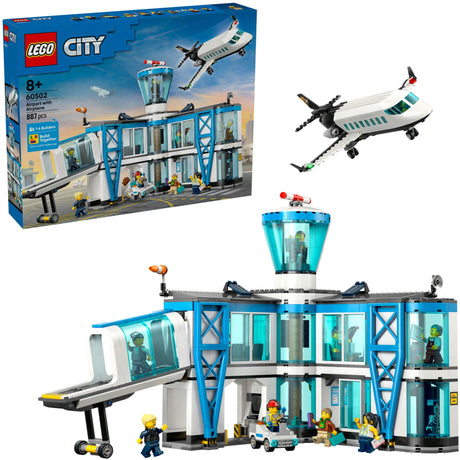 Lego my city 60502 aéroport avec avion