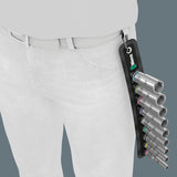 Wera Belt B Deep 1 jeu de douilles, avec 3 clés à douille à 8 entraînements, 9 pièces (noir)