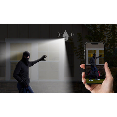 Foscam SD8P, caméra de sécurité extérieure PTZ WiFi double bande 4K 8MP (blanc)