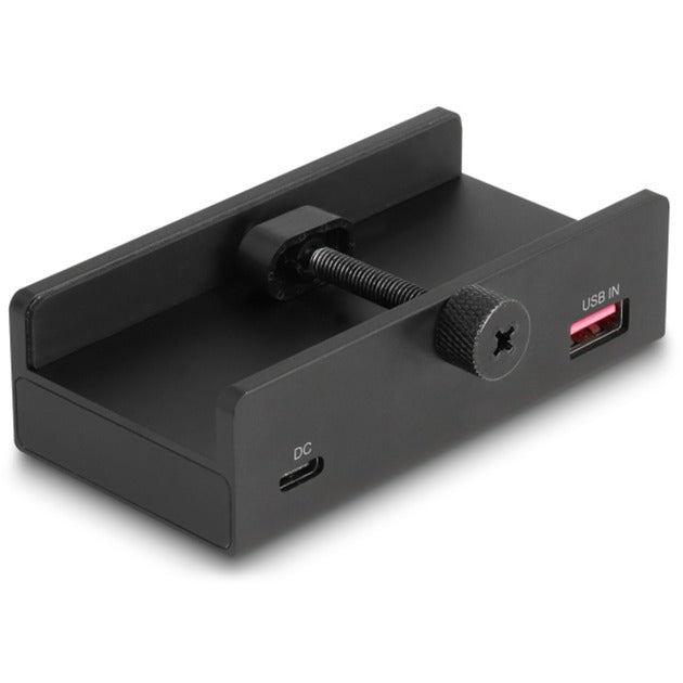 Delock Hub USB externe à 3 ports avec vis de verrouillage (noir)
