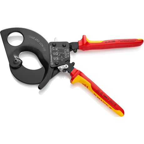 Ciseaux de câble Knipex Knipex avec principe à cliquet 9536280