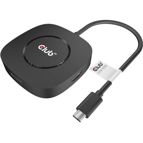 Adaptateur Club 3D USB-C 3.2 MST Hub DisplayPort 1.4 (noir)