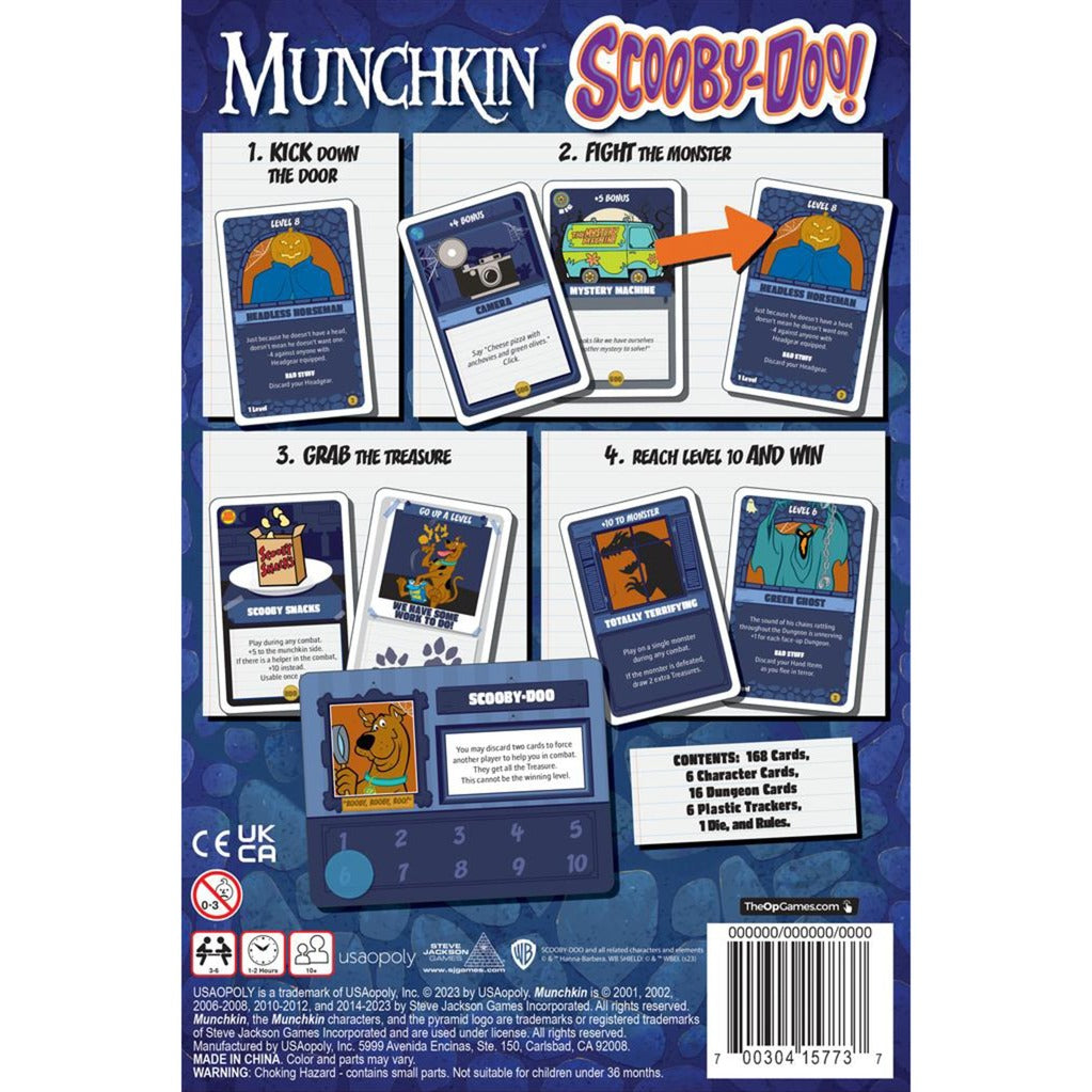 Réseau de joueurs européens Munchkin : jeu de cartes Scooby-Doo (anglais, 3 à 6 joueurs, 60 minutes, à partir de 10 ans)