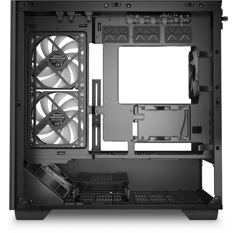 Sharkoon Elite Shark cm100 boîtier tour midi (noir | 2x USB-A | 1x USB-C | RVB | verre trempé)