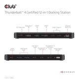 Station d'accueil Club 3d Thunderbolt 4 12 en 1