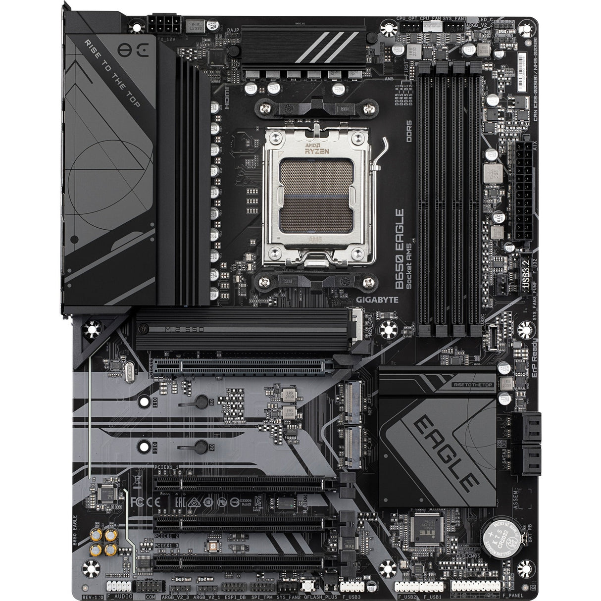 Carte mère Gigabyte B650 Eagle Socket AM5 (RAID, GB-LAN, Son, ATX)