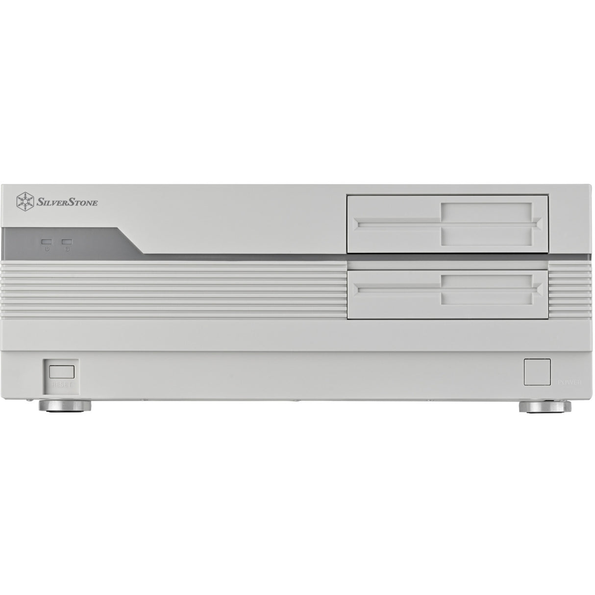 Boîtier HTPC Silverstone FLP01 (crème | 2x USB-A | 1x USB-C)