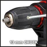 Perceuse à percussion Einhell te-id 500 e (rouge)