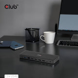 Station d'accueil à quatre écrans USB-C Club 3D 14-1 (noir)