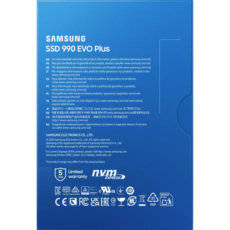 Samsung mz-v9s1t0bw SSD, 1 To, m.2, 7150 Mo s