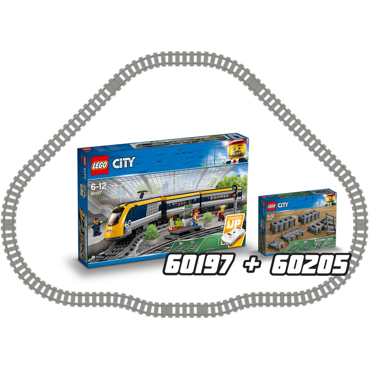 Les voies du train urbain Lego 60205