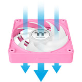 Thermaltake ct120 ex argb sync pc cooling fan pink (3-fan pack) case fans (pink, 3 stuks, 120 x 120 x 25 mm, pwm)