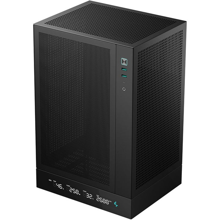 Boîtier mini-tour numérique Deepcool ch170 (noir | 2x USB-A | 1x USB-C)