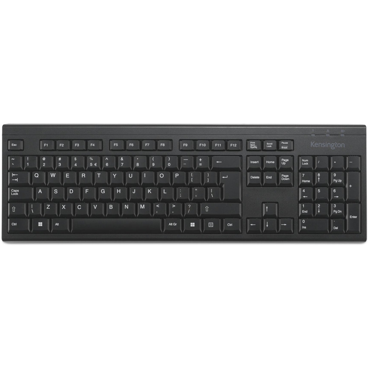 Clavier sans fil Kensington KB150 EQ (noir, disposition américaine (QWERTY), membrane, 100%)