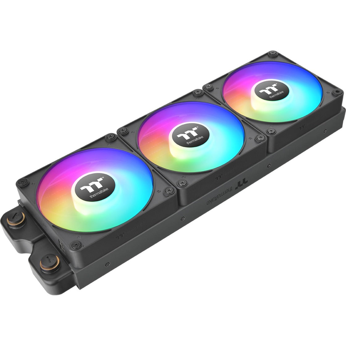 Thermaltake ct120 ex reverse argb sync pc cooling fan (3-fan pack) case fans (zwart, 3 stuks, 120 x 120 x 25 mm, pwm)