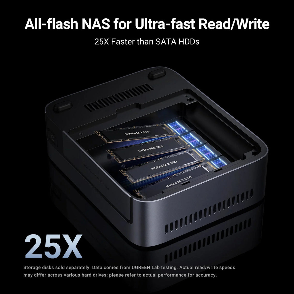 Ugreen nasync dxp480t plus (grijs, wifi, 1x 10gbe, hdmi, thunderbolt 4 (40 gb s))