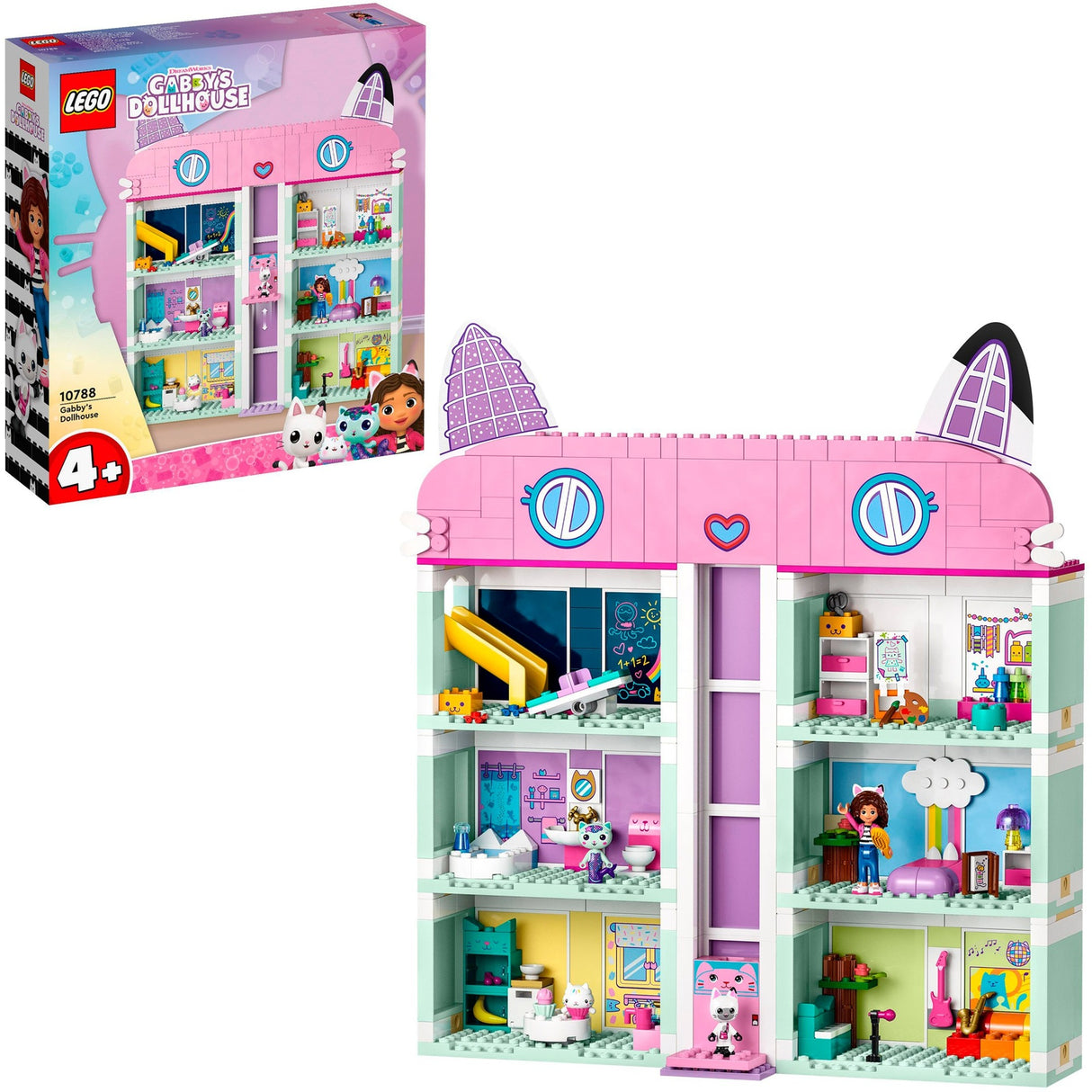 La maison de poupée Lego Gabby's Dollhouse Toys avec 4 figurines et accessoires pour enfants de 4 ans et plus - 10788