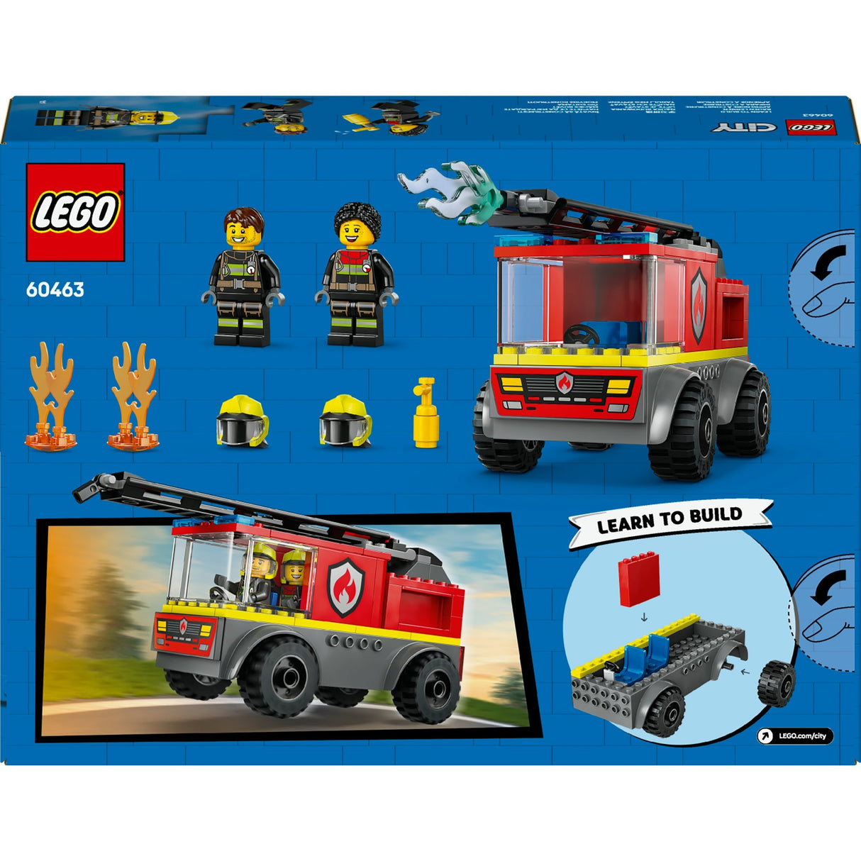 Cadeau camion de pompiers Lego City pour enfants - 60463