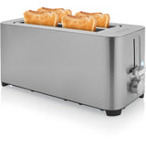 Princesse 142402 Gain de grille-pain en acier inoxydable 2 verrouillage long