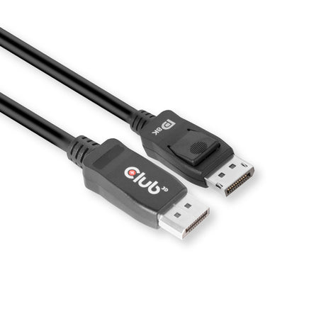 Câble certifié Club 3D Displayport 1.4 Vesa mâle-mâle (noir, 2 mètres, 8k 60hz, 32,4gbps)